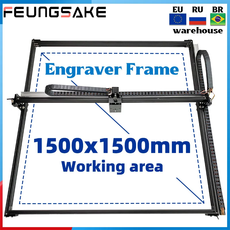 Laser machine 150*150cm cnc machine for wood working machines Large laser engraver frame carving acrylic plastic