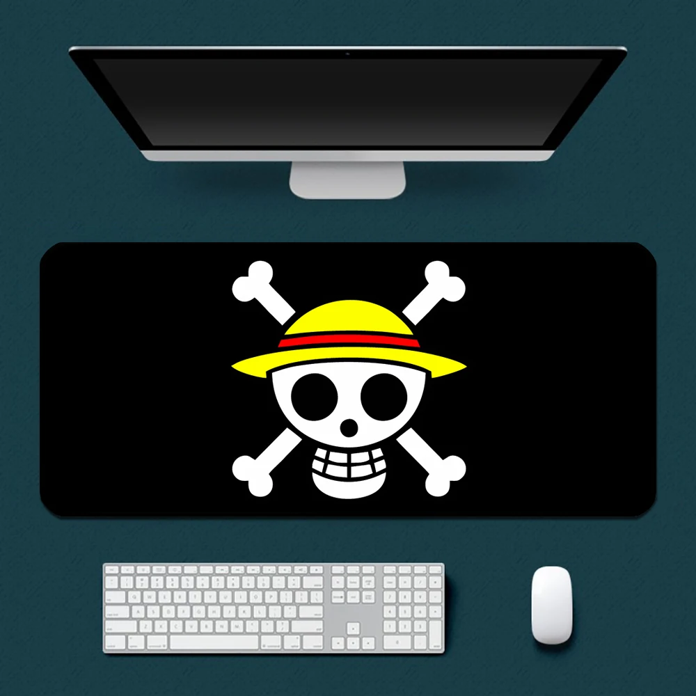 

Skeleton Jolly Rogers One Pieces Mousepad HD Printing Computer Gamers Locking Edge Non-slip Mouse Pad Keyboard PC Desk Pad