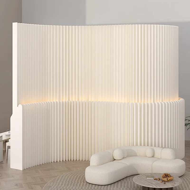 Paper screen luminous high and low wall screen partition wall office partition baffle room clothing store background wall