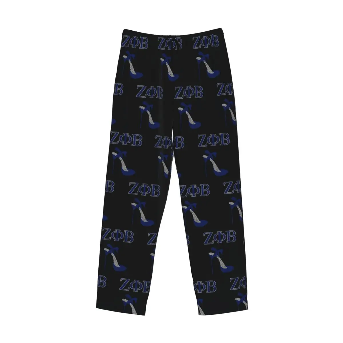 Custom Zeta Phi Beta Sorority Pajama Pants Men's Greek Letter 1920 Sleepwear Lounge Sleep Bottoms Stretch with Pockets