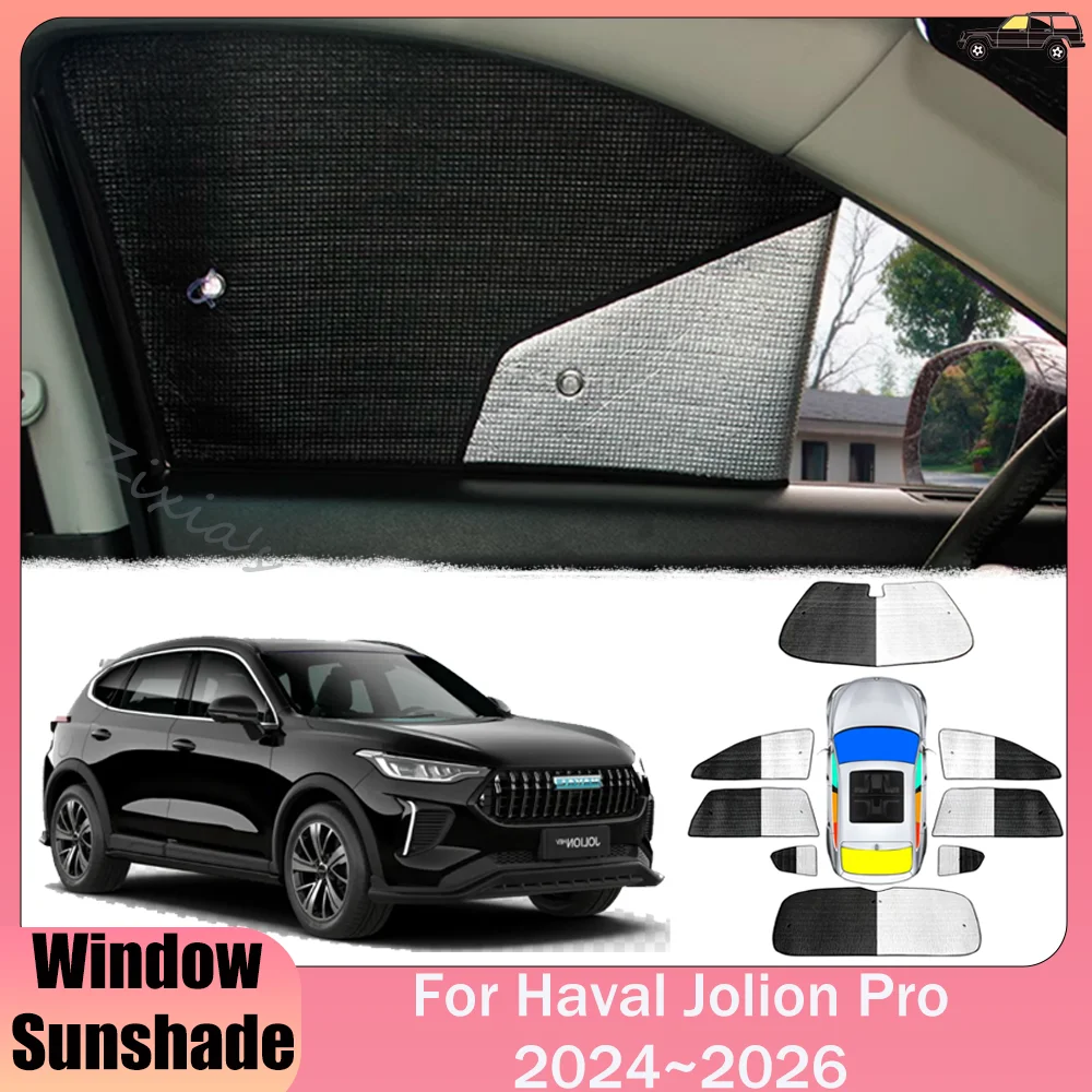 For Haval Jolion Pro 2024 2025 2026 Car Windows Aluminum Foil Sunshade Skylight Windshield Sun Shade Protect Parasol Accessories