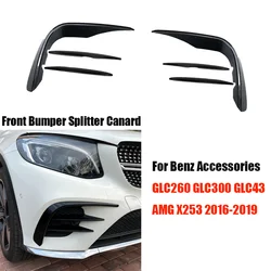 For Mercedes Benz Accessories GLC X253 C253 GLC43 AMG GLC250 300 350 Front Fog Lamp Cover Grille 2015-2019