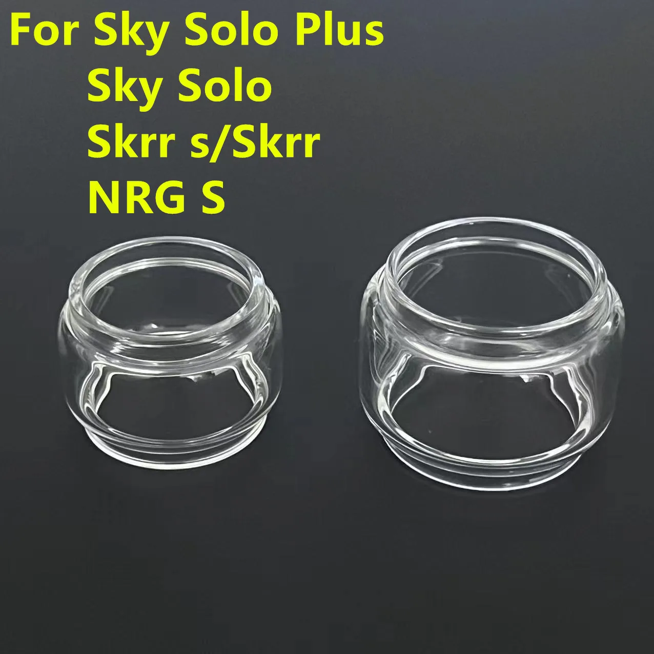 Bubble STRAIGHT Glass Tube สำหรับ vaporesso Sky SOLO PLUS 8ml Sky SOLO 3.5ml skrr S NRG S Glass TANK
