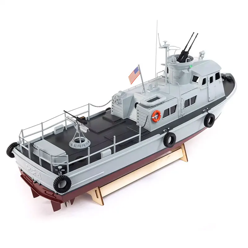 1/25 RC Boat PROBOAT Light Edition Dual Motor Patrol Boat RTR Simulation Warship Model Toy Gift