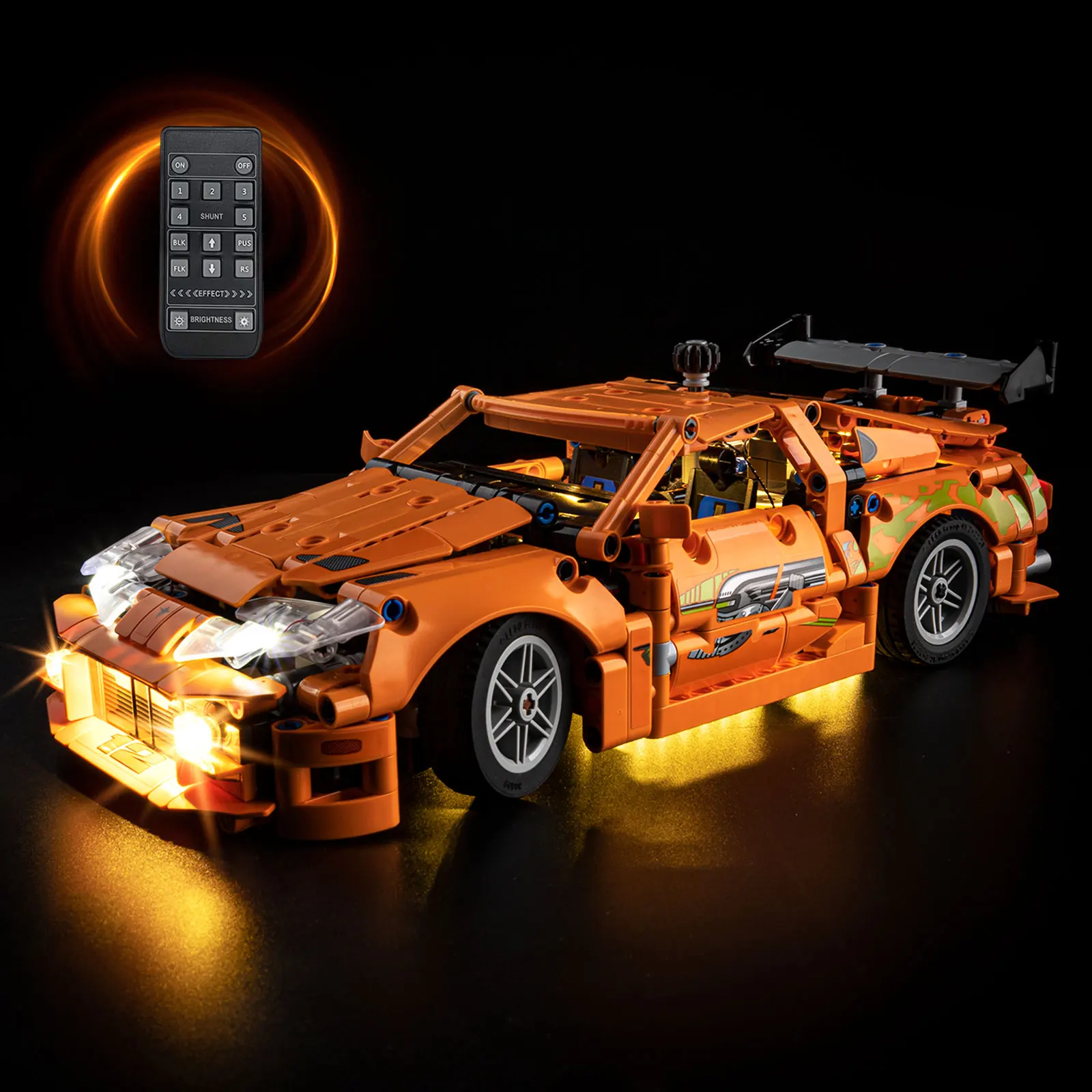 EASYLITE LED Light Set for Fast and Furious Toyota Supra MK4 42204 Car Building Blocks Lamp Set Toys Light Kit No Model
