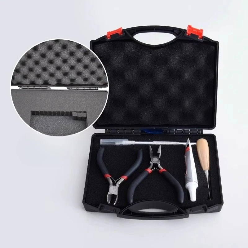 Professional Badminton Repair Box Set Handheld Badminton Repair Tools Light Weight Repairs Bag Portable Ball Maintenance Parts
