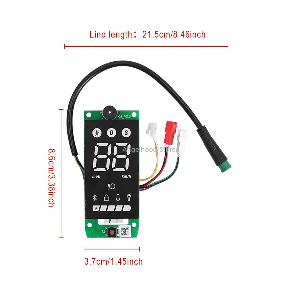 

Dashboard with Instrument Cover for Xiaomi 4 Lite 2nd Gen E-Scooter LCD Display Meter Bluetooth Board Part Circuit Board Parts