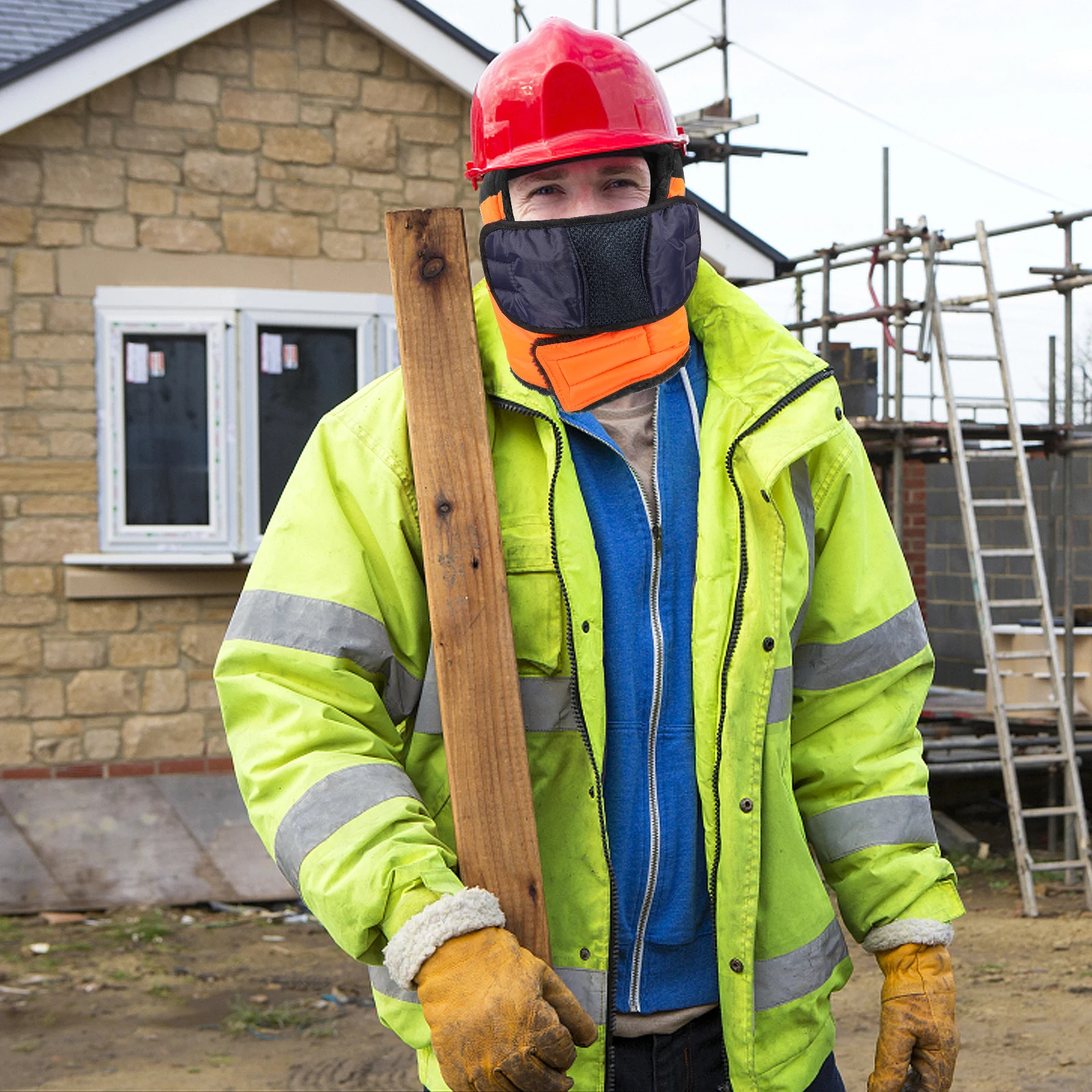 

1pcs Winter Hard Hat Liner Thickened Cotton Lined For Cold Weather Thermal Protection Construction Work Safety Gear Hard Hat