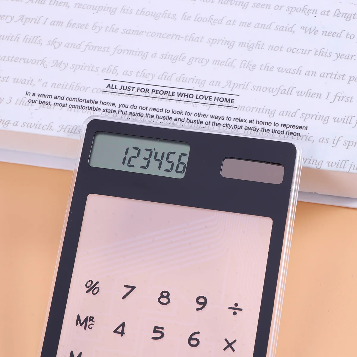 

Screen Calculator Portable Transparent Lcd Panel Auto On Off Function Compact Light Weight For School Office Home