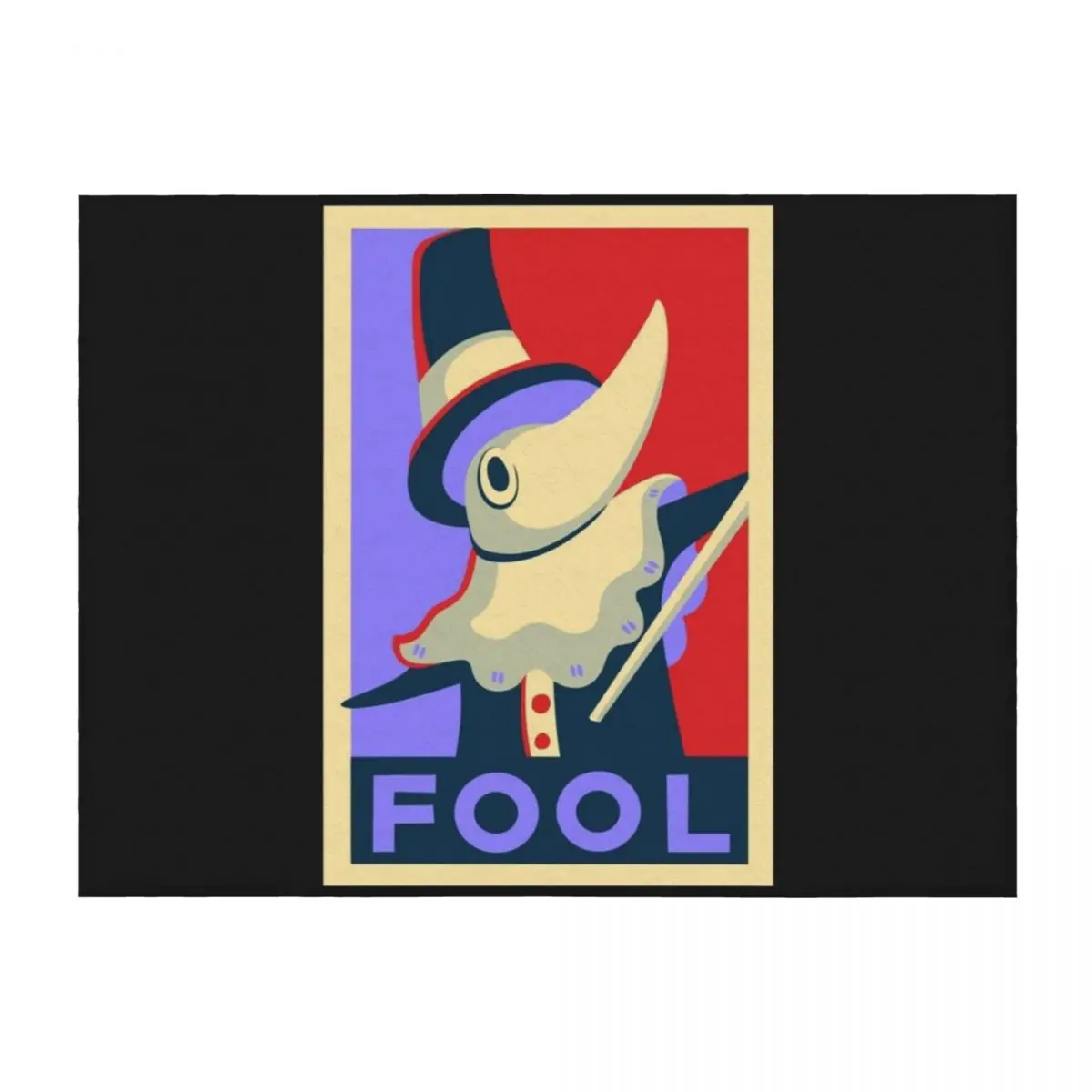 

Excalibur FOOL Propaganda Throw Blanket Flannel Fabric Loose Luxury Brand Furrys Blankets