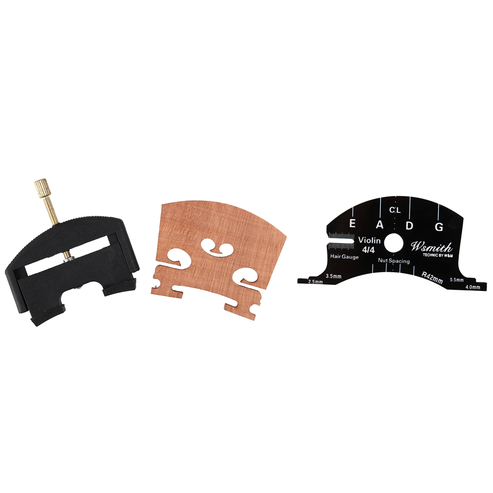 ABME New 4/4 Violin String Lifter Change Violin Bridge Tools Violin Bridges Template Violin Accessories,Dark