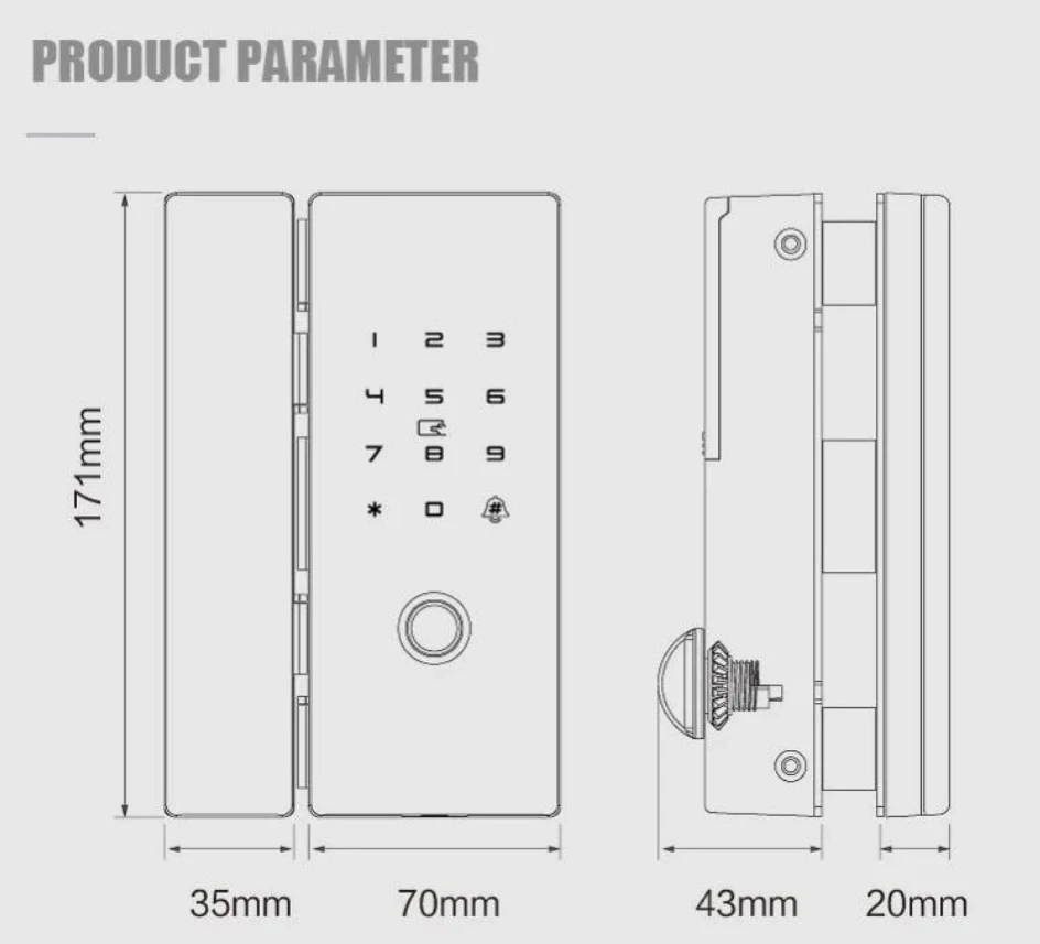 Bluetooth Smart Lock Door Wifi Alexa Sliding Glass Door Lock Wooden door Lock Hotel Fingerprint Lock TTLock Google Home