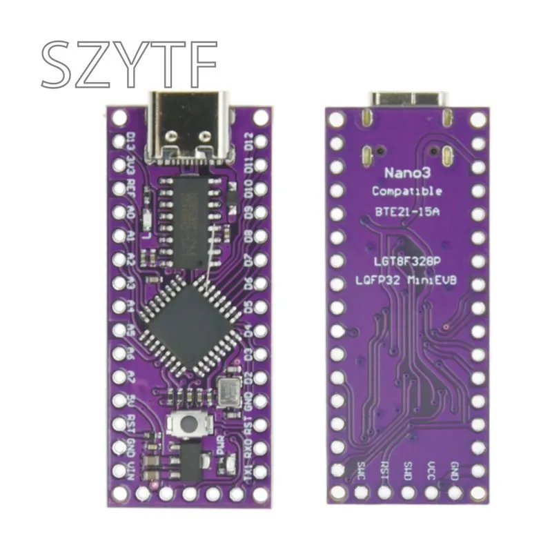 LGT8F328P-LQFP32 MiniEVB TYPE-C MICRO USB compatibile con ATMEGA328 Nano V3.0 LGT8F328P CH9340C / HT42B534-1 SOP16 per Arduino