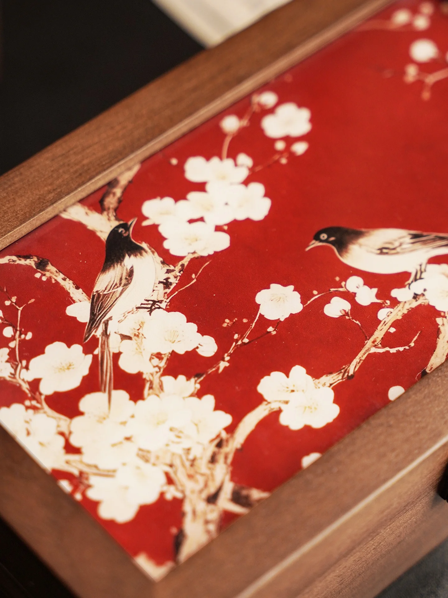 

High-End Wooden Jewelry Box Large Capaci Chinese Sle New Year Gift Handmade Wooden Box for Beads And Gold Bars Storage