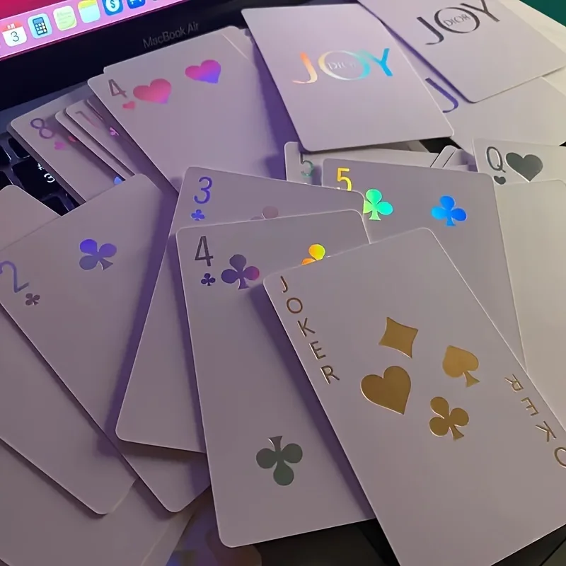 54 Laser-Pokerkarten, Laser-Pokerkarten, Tischkartenspiel mit hohem Erscheinungsbild