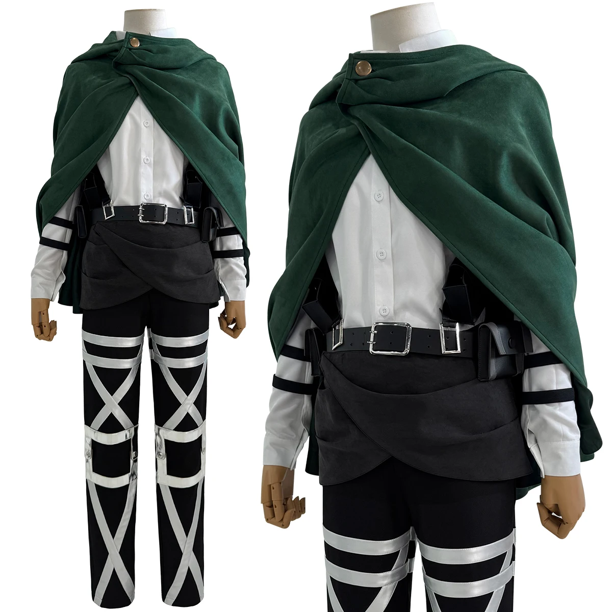 HOLOUN Anime Hanji Zoe Cosplay Kostüm Grüne Stickerei Umhang Hemd Hosen Gürtel Animation Konvention Halloween Weihnachtsgeschenk