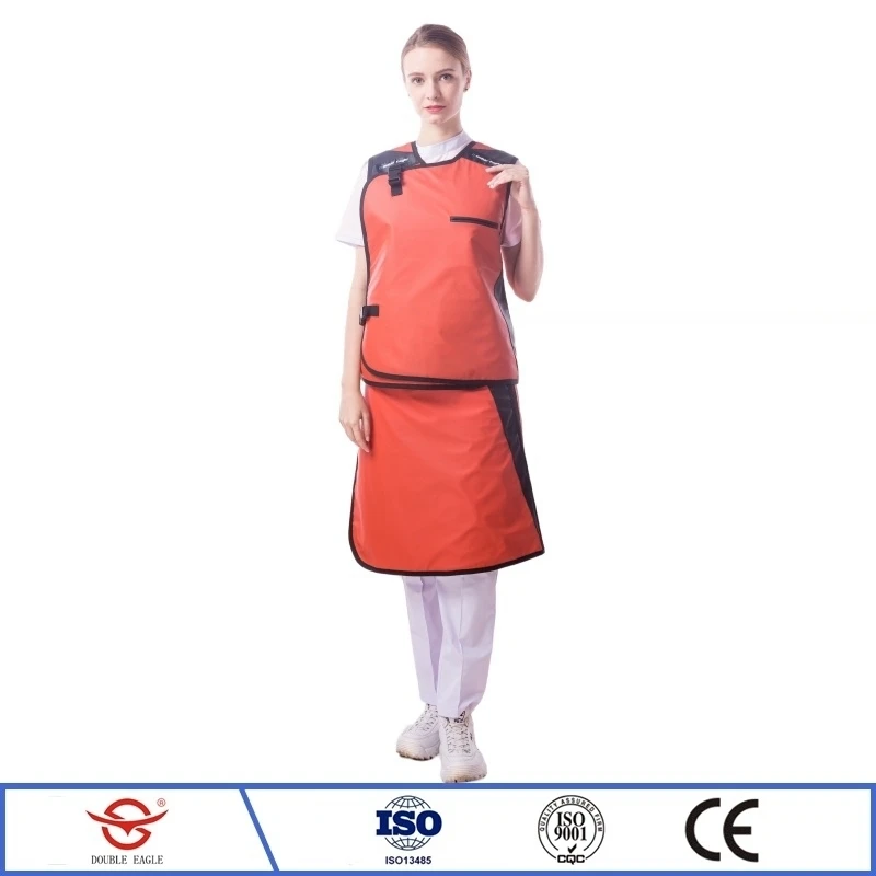Super Soft Lead Apron Set 0.35/0.5mmPb X-Ray Radiation Protection Ultra-Comfortable Protective Clothes Full Set Safety Wear