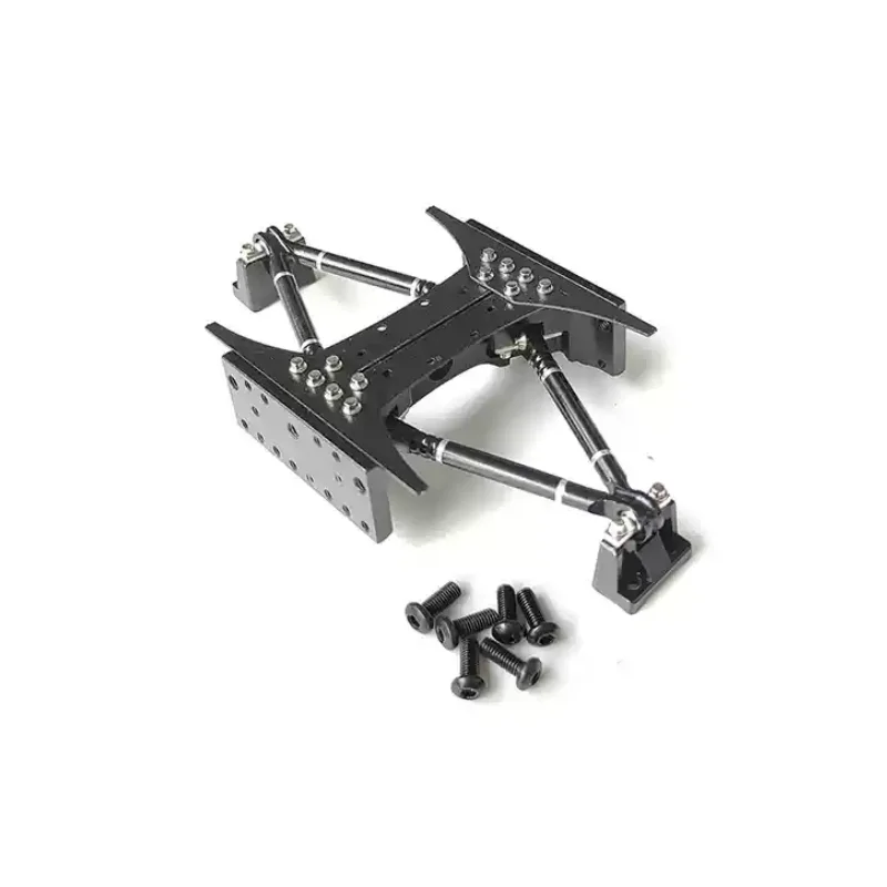 Double Crossbeam Rear Suspension Mid Mounted Axle V-rod Axle Center Bracket for Tamiya 1/14 RC Truck Scania MAN Benz Volvo Parts