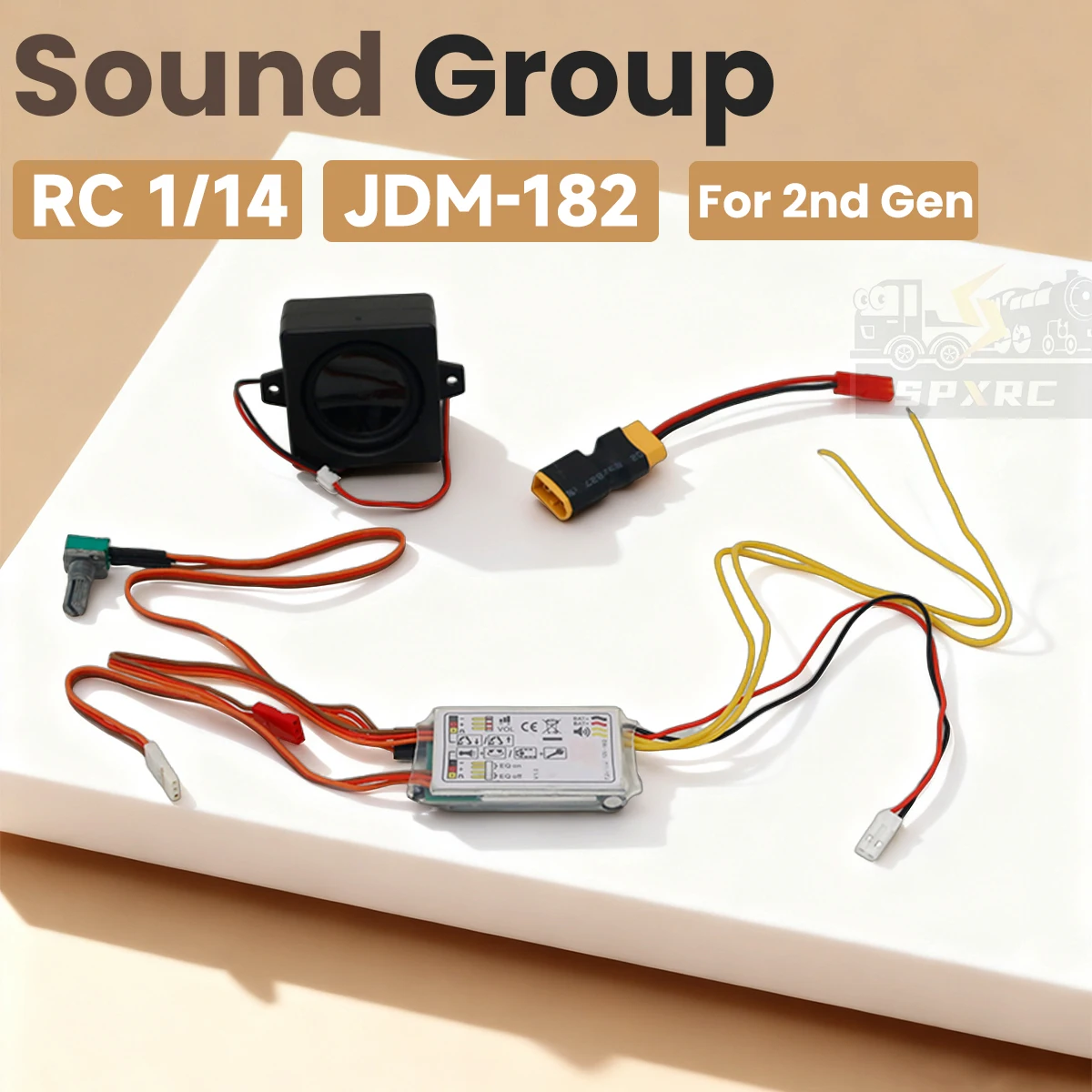 

Sound Module RC Excavator 2nd Gen JDM-182 For 1/14 Tamiya RC Truck Tractor Hydraulic Digger Heavy Equipment Toys Model DIY Parts