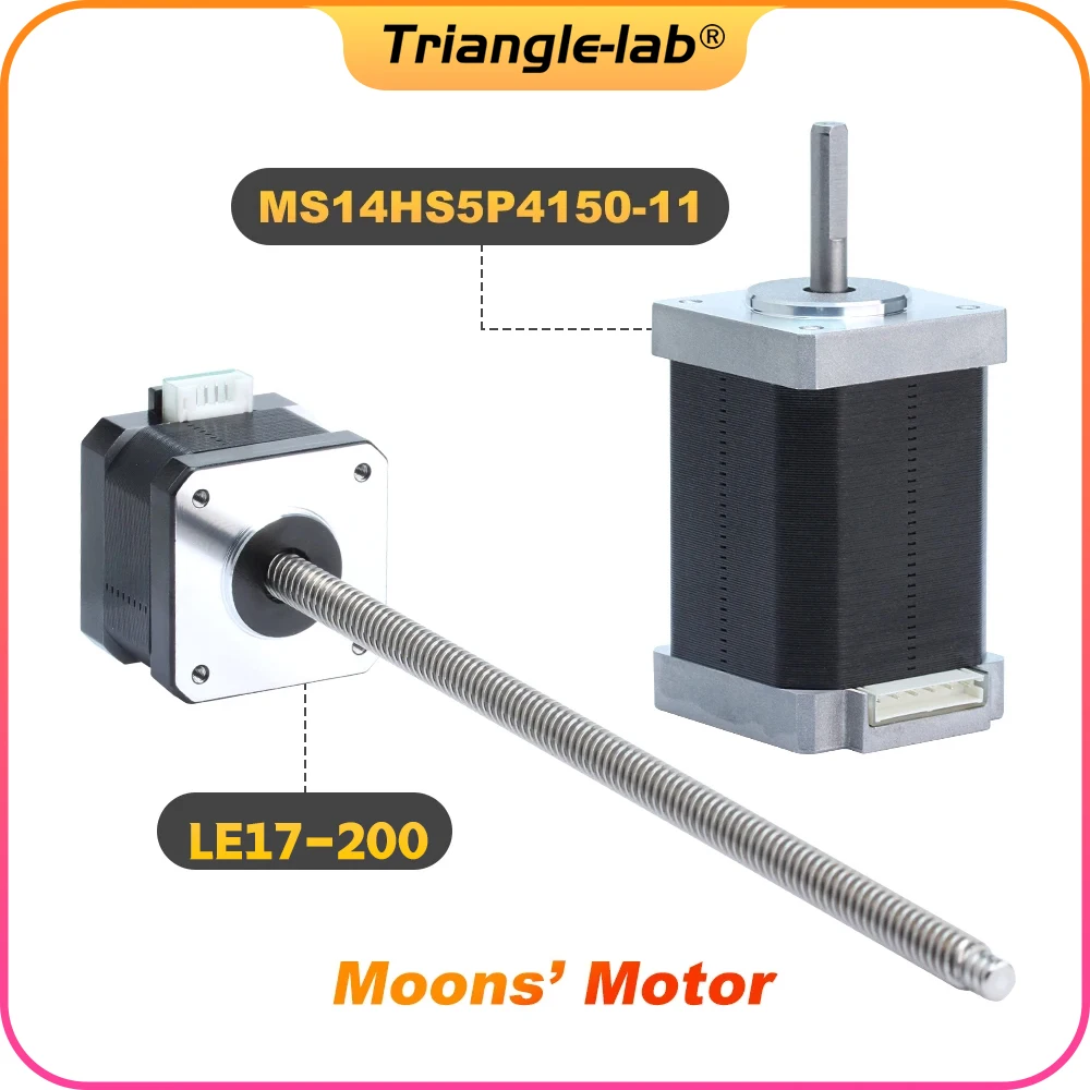 Imagem -02 - Trianglelab Moons Motor Ms14hs5ps15011 E174s-t0808200 para Voron 0.1 xy Eixo Nema 14 z Eixo Nema 17 Motor de Passo Impressora 3d c