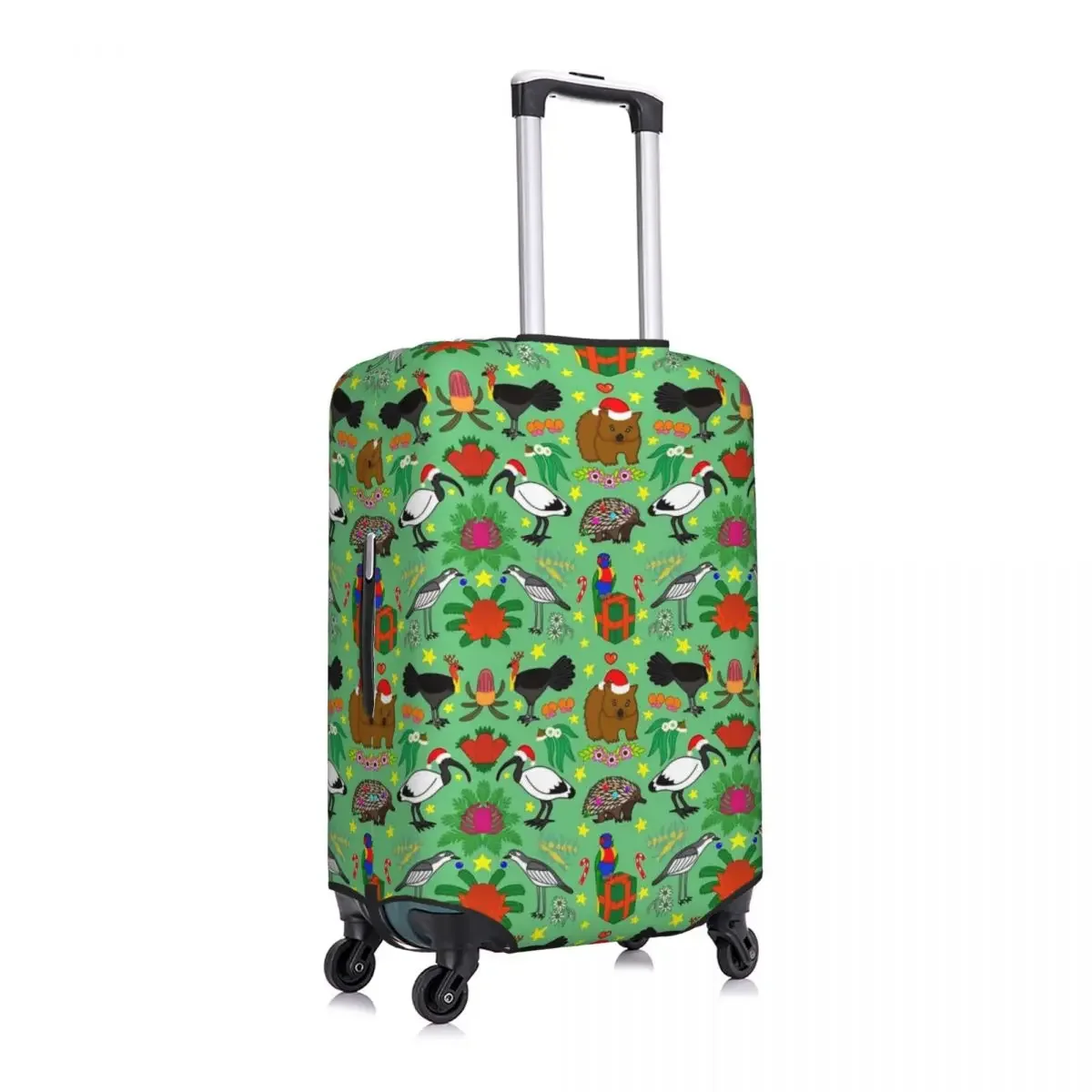 Aussie Christmas Suitcase Cover Animal Print Cruise Trip Protector Vacation Useful Luggage Supplies