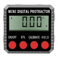 A84E-Inclinometer Digital Electronic Mini Angle Gauge Protractor Magnetic Base Level Tool For Woodworking And Construction