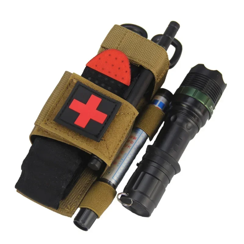 First Aid Kit Molle Pouch,Tactical Medical Bag with Belt,Fast Tourniquet and Shears for Emergency,Hunting,Hiking,Camping Gear view 2