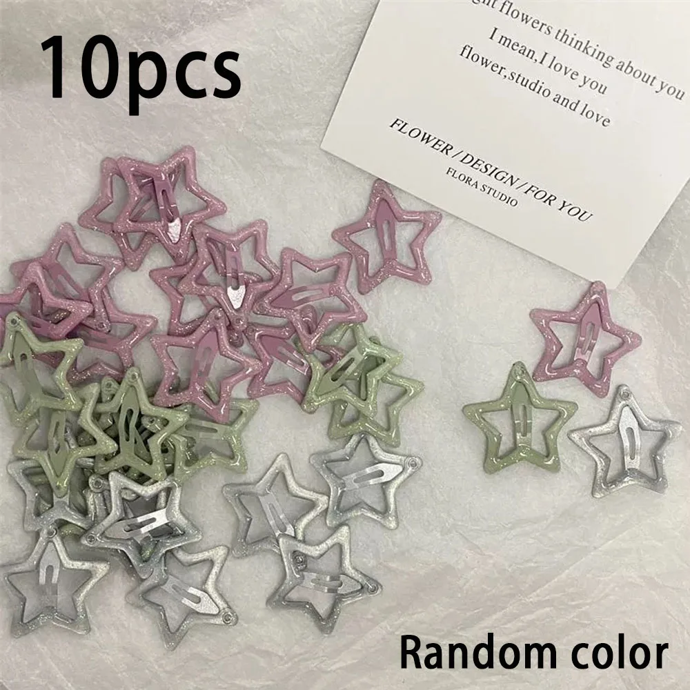 Colorful Star Y2K Kawaii BB Hair Clips image