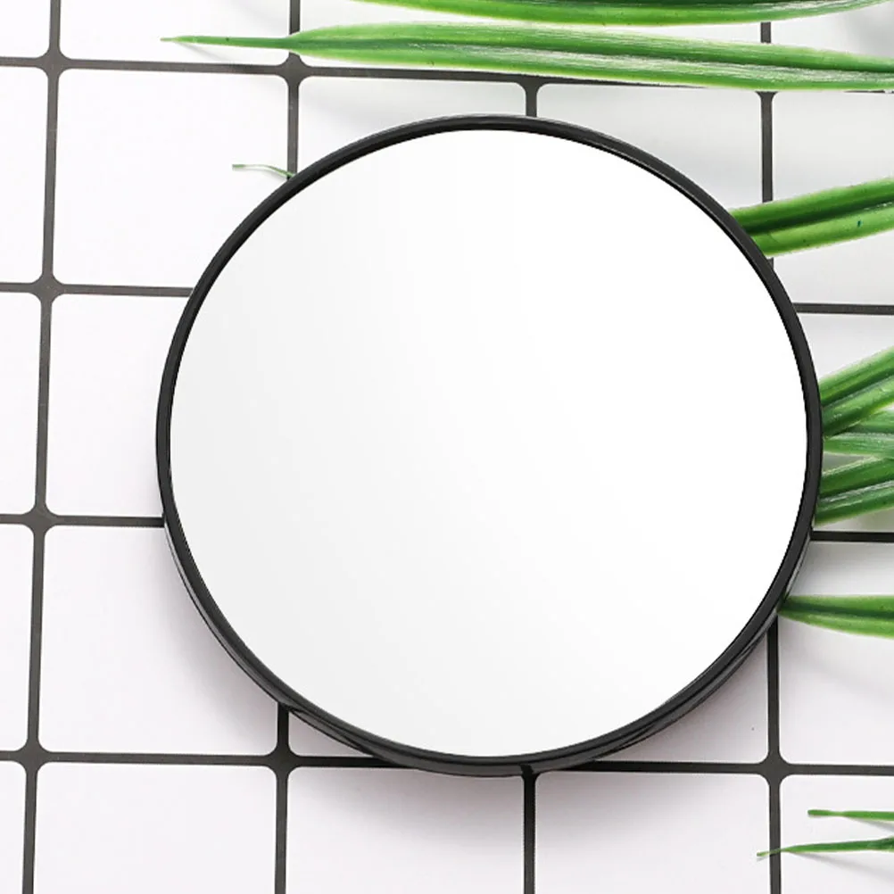 กระจกแต่งหน้าแบบขยาย 5 เท่า 4 ชิ้น พร้อมที่ยึดแบบสุญญากาศ กระจกทรงกลม พกพาสะดวก