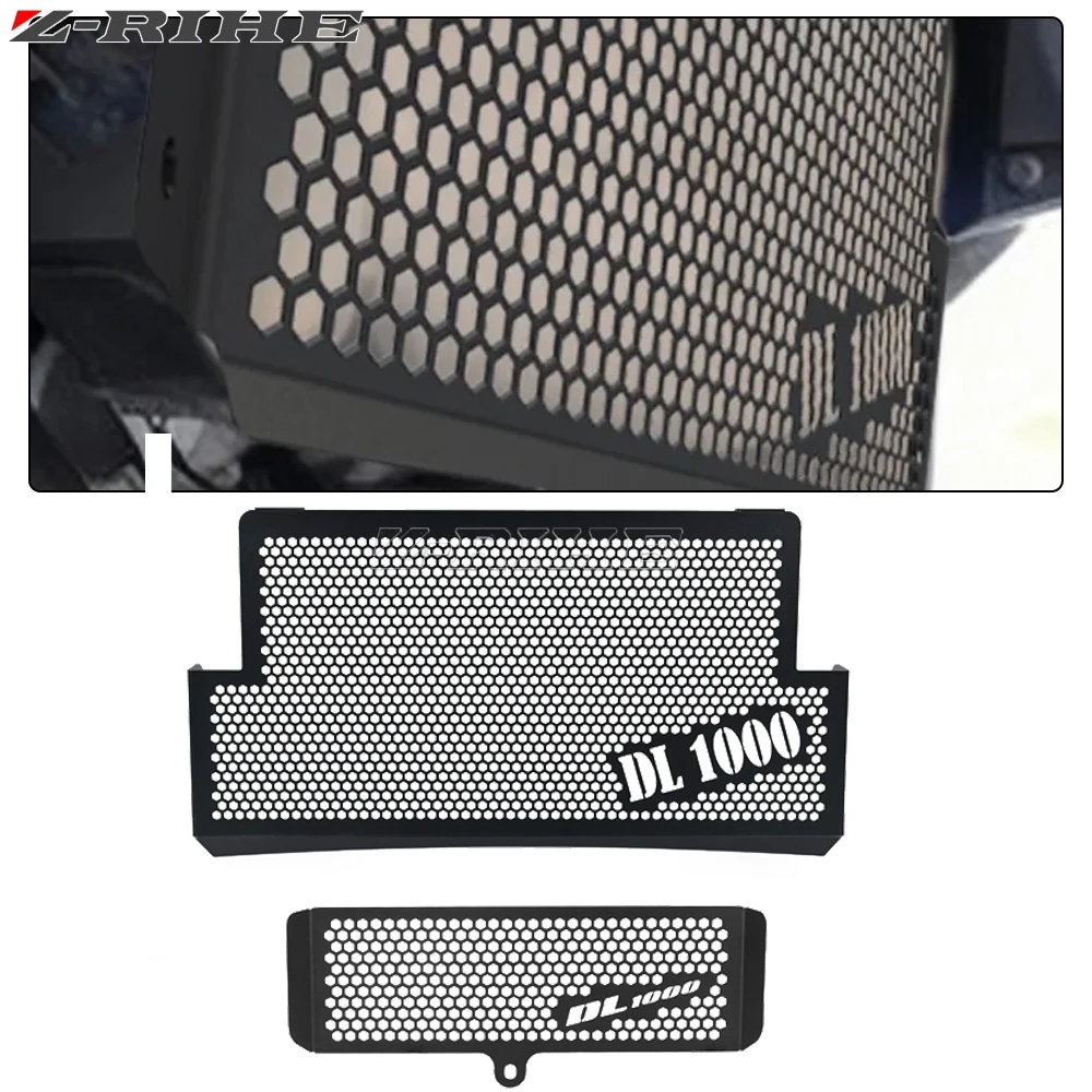 FOR SUZUKI V-STROM 1000 VSTROM DL1000 DL 1000 2002-2012 2011 2010 2009 208 2007 2006 2005 2004 Radiator Guard and Oil Cooler Set