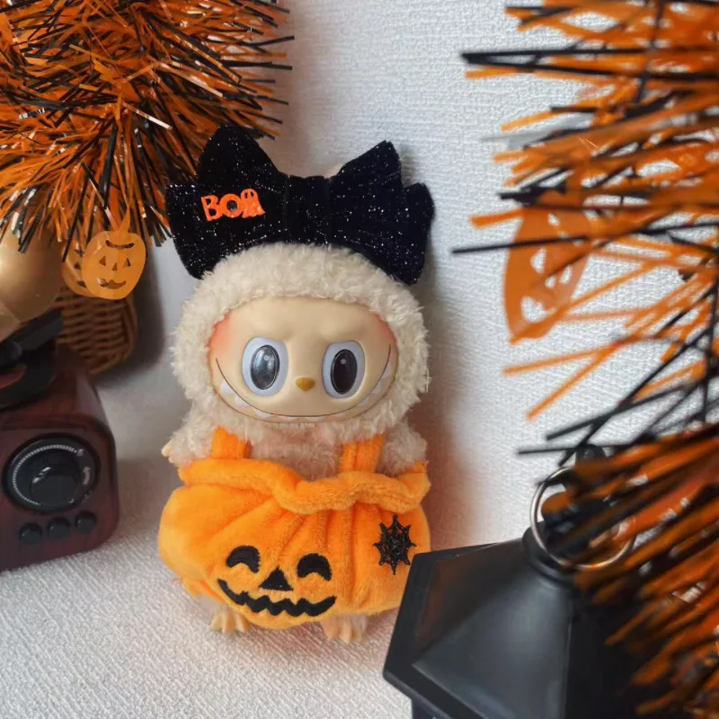 Only clothes 17CM macaron baby clothes pumpkin filled cotton three generation baby clothes labubu Halloween wear