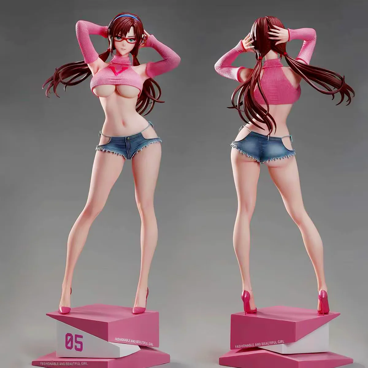 

Sexy Exquisite Figure Summer Girlfriend Makinami 32cm PVC Trendy Toy Desktop Ornament High-end Collectible Gifts FS