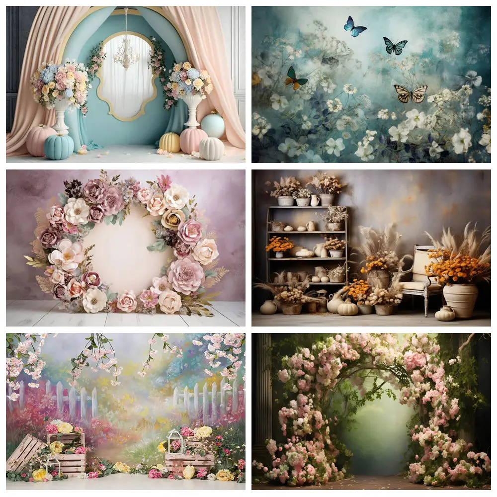 

Wedding Decoration Background Bride Shower Floral Wall Party Decoration Groom Bride Engagement Reception Photography Background