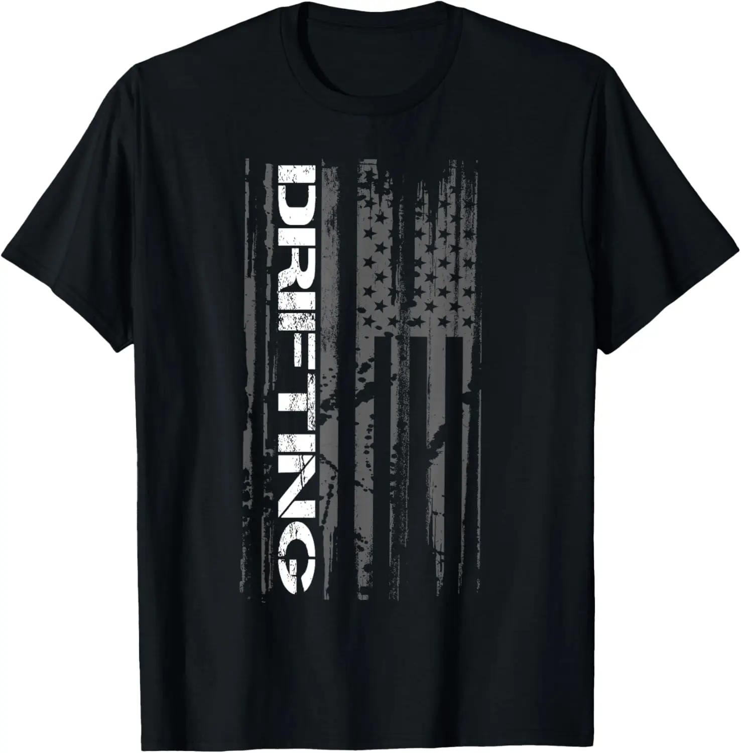 American Flag Car Racing Drifting T-Shirt