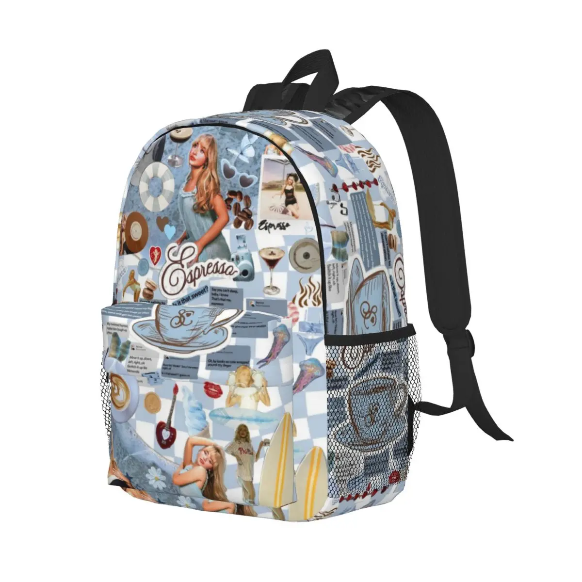 Custom Sabrina Carpenter Espresso Fashion Kids Backpack Women Teenagers Schoolbags Travel Laptop Backpack
