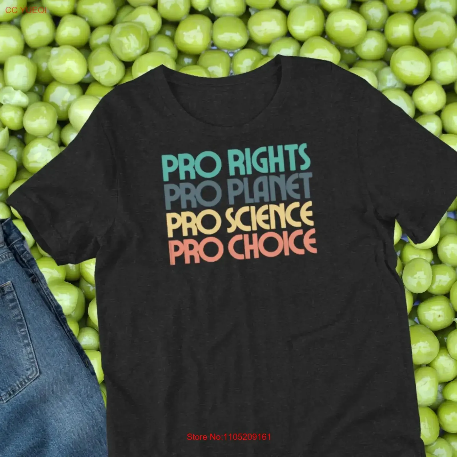 

pro science choice rights planet Black shirt T LBQT protest brown blm baby toddler 6m 5x adult vintage Washed Unisex Stretched