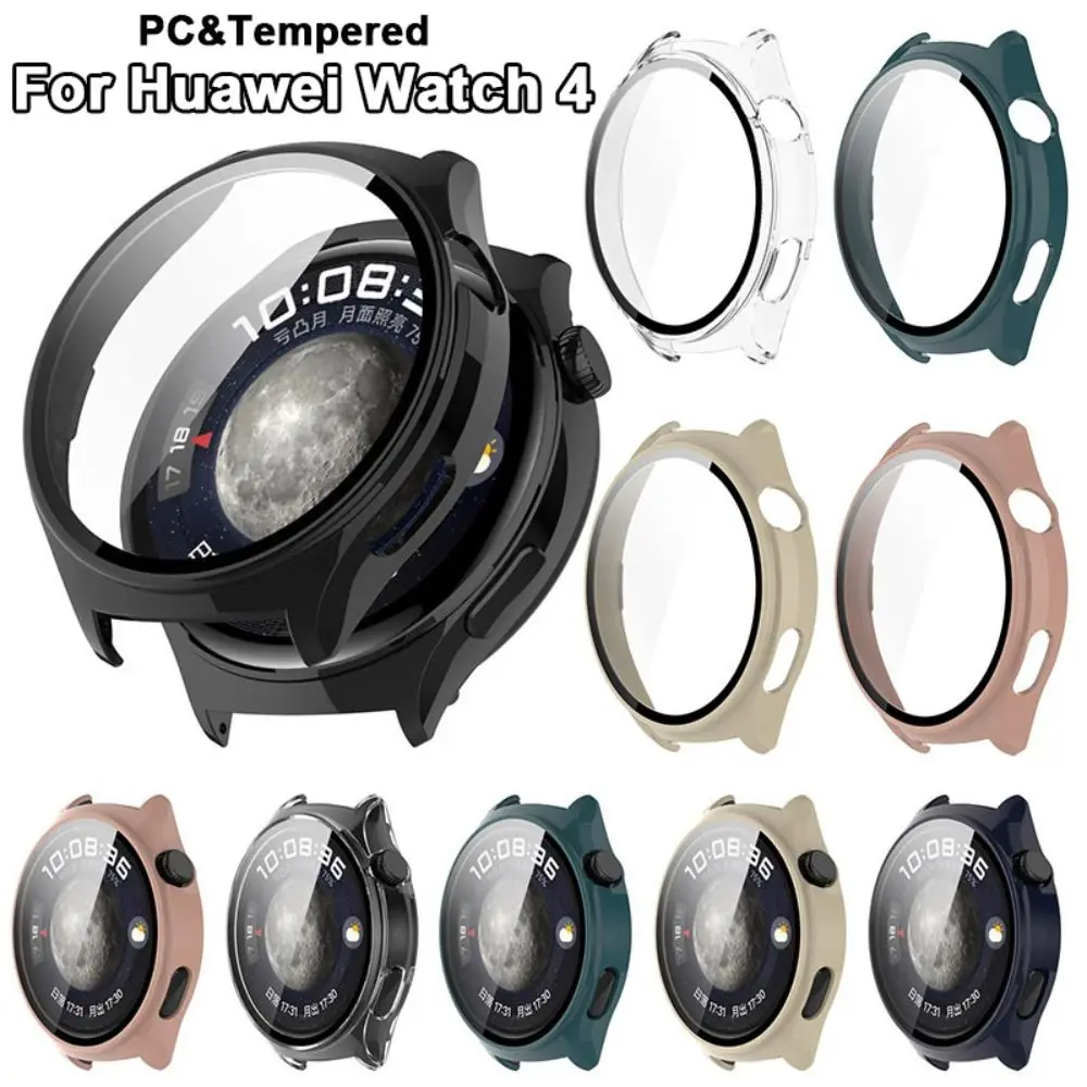 Tempered Case+Film New PC Hard Screen Protector Watch Accessories Protective Cover for Huawei Watch 4