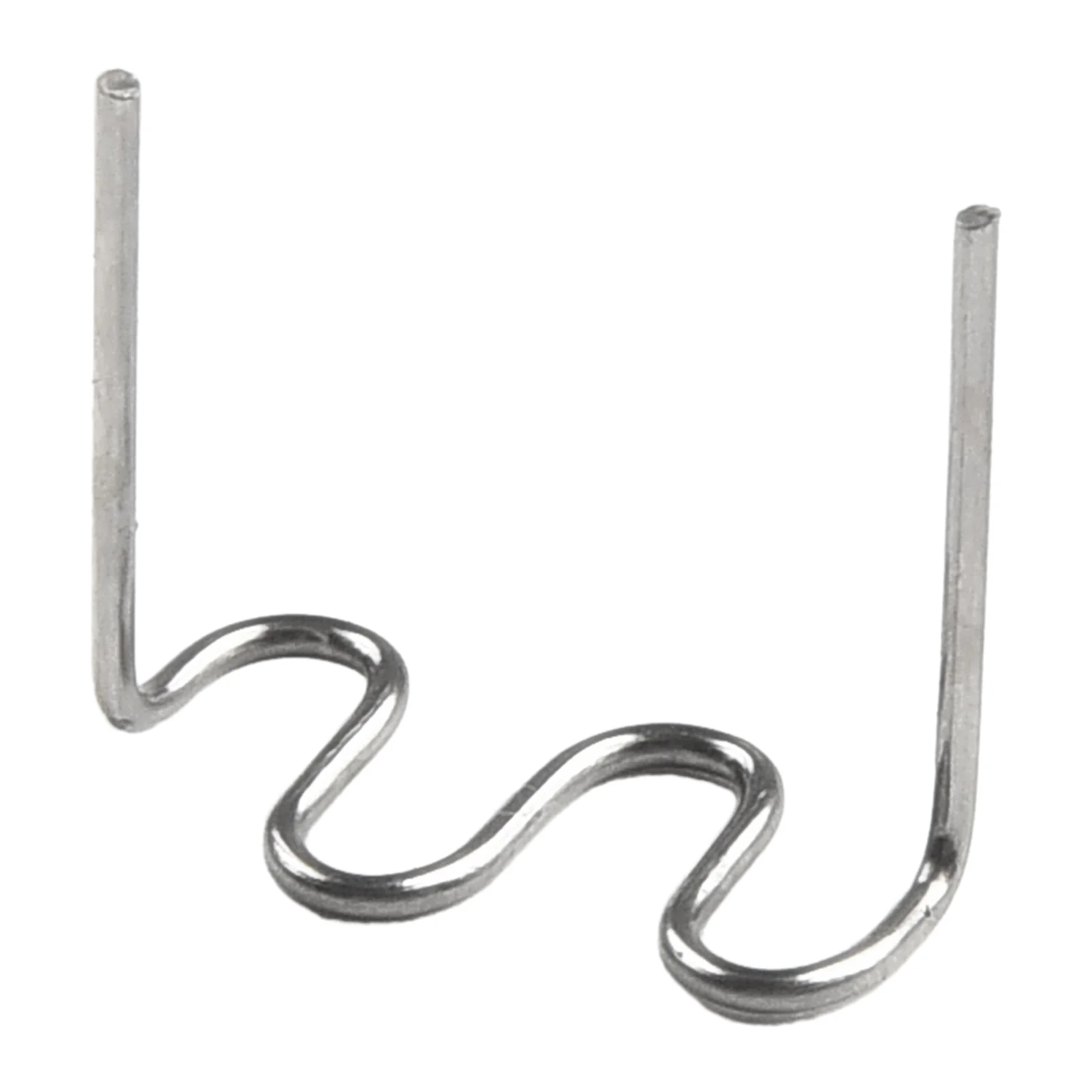 Grapadora caliente plateada, clavo de soldadura de acero inoxidable 0,6/0,8mm para parachoques de coche, Kit de reparación precortada, soldador de plástico