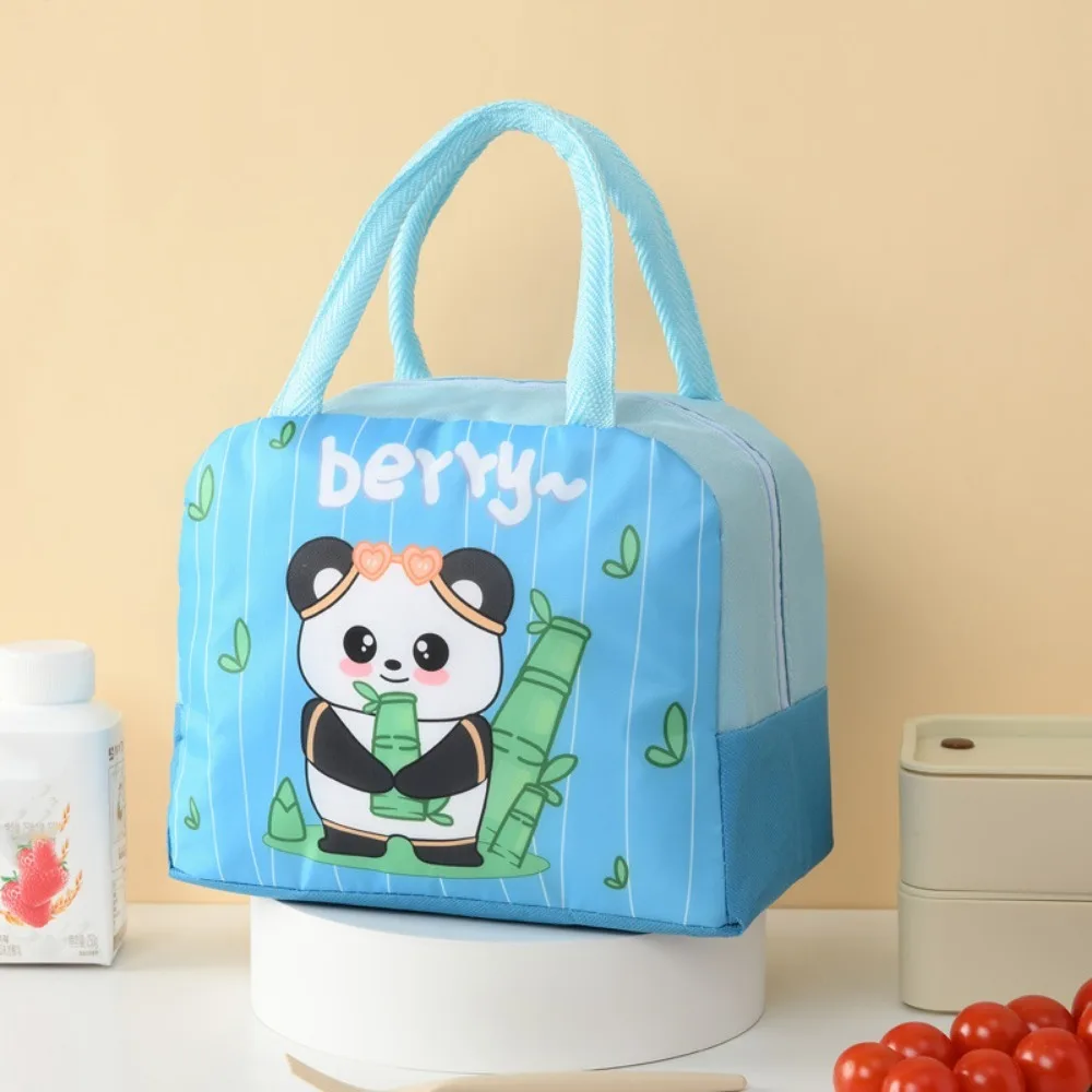 Cartoon Insulated Lunch Bag Aluminum Foil Thickened Portable Lunch Box Waterproof Hand-held Thermal Meal Tote Bag Picnic