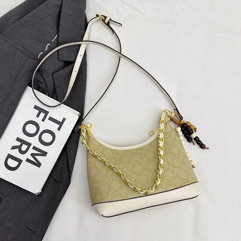 

Classic Designer Women's Messenger Bag Leather Crossbody Shoulder Handbag Elegant Ladies Tote Luxury Brand Stylish Purse