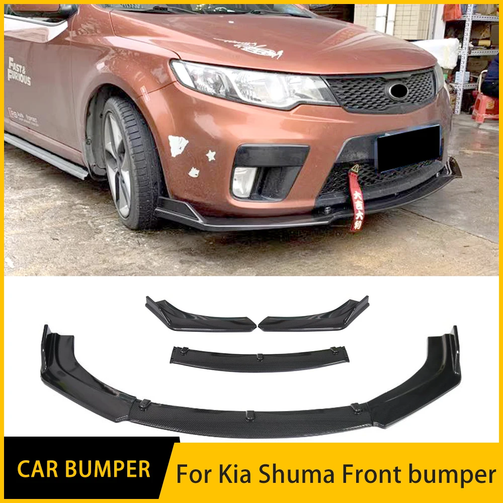 For Kia Shuma 3PCS High Quality Sports Modification Accessory Front Bumper Split Lip Body Kit Spoiler Diffuser Deflector