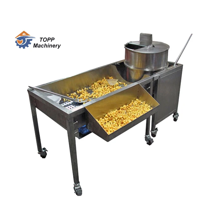 Industrial caramelized popcorn automatic sweet sugar popcorn making machine