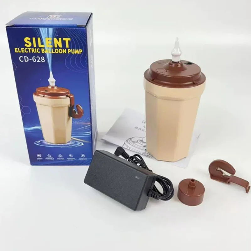Portable Electric Balloon Inflator Pump for Long Twisting Balloons – Rechargeable, 2-Speed, with Cutter  CD-628