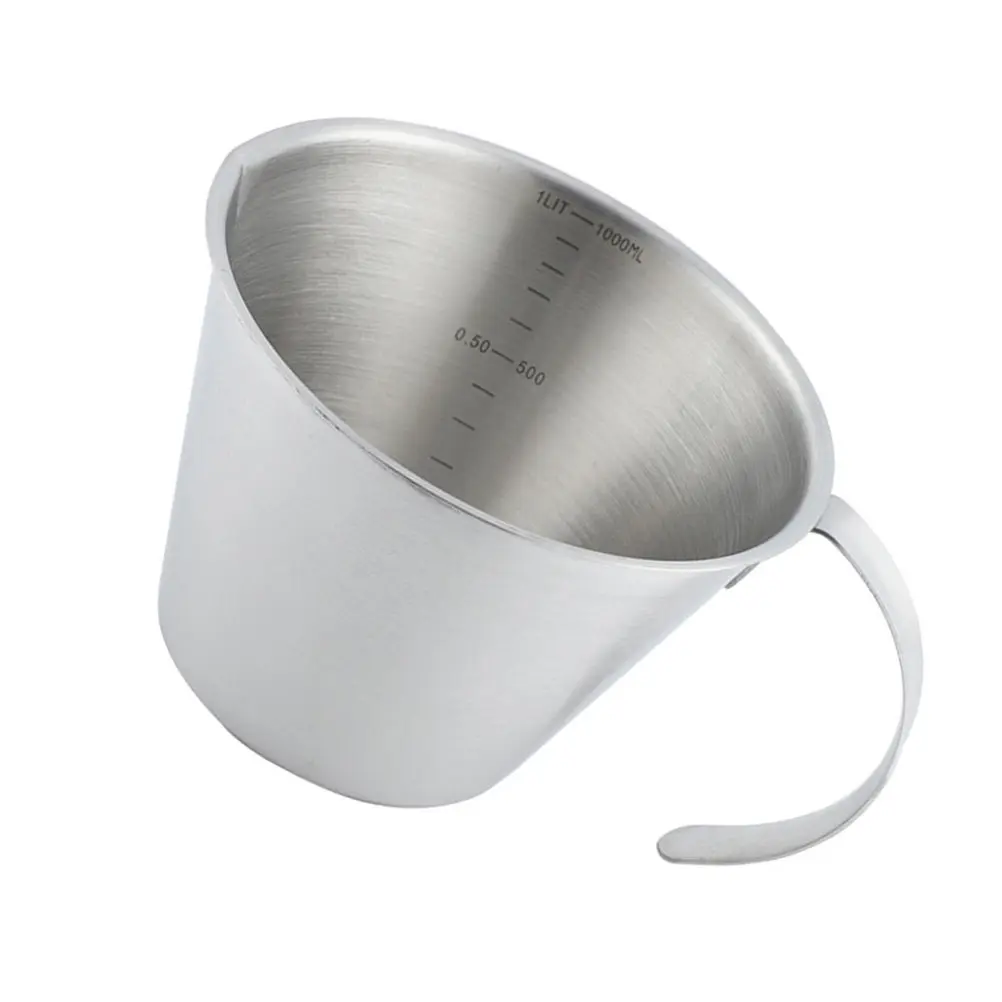 1pc Stainless Steel Measuring Cup 500Ml Engraved Scale Rustproof Precision Kitchen Bar Tool Laboratory Use