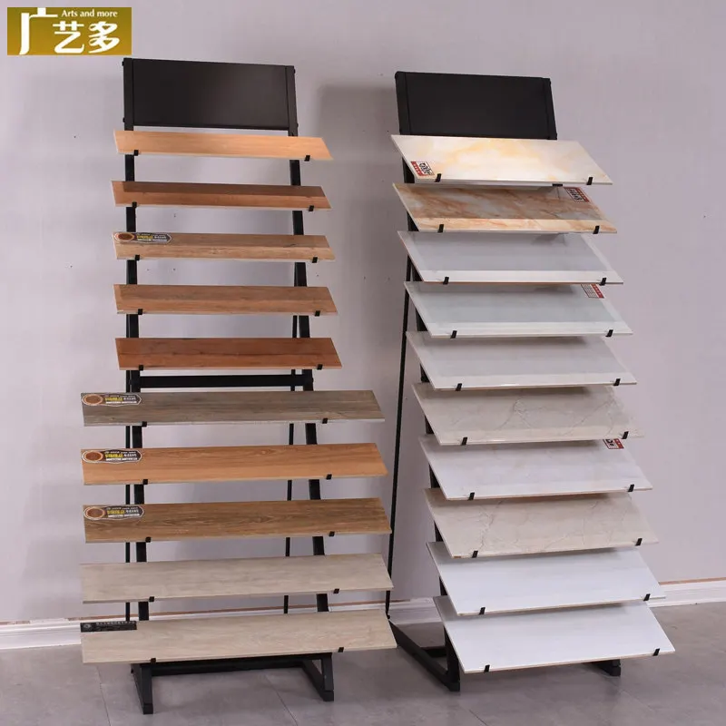

Wooden floor display stand Tile stand Aluminum gusset plate Sample Waist line display Line floor line display stand