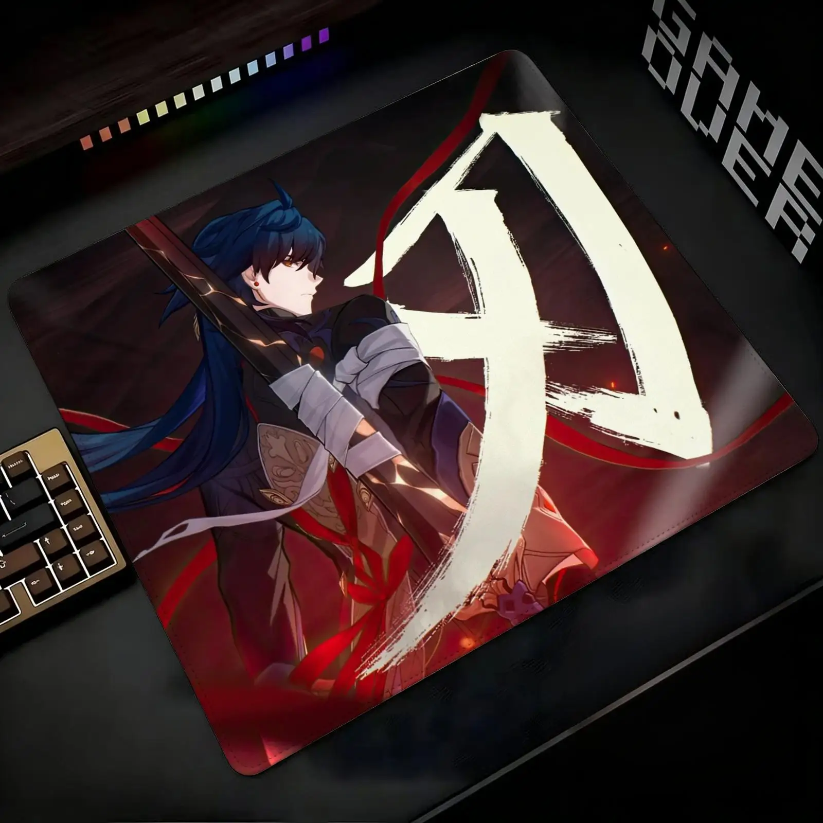 Honkai Star Rail Blade Mouse Pad Regular gaming mouse pad Office mouse pad Laptop desk mat Stitched edge S/M/L size mouse pad