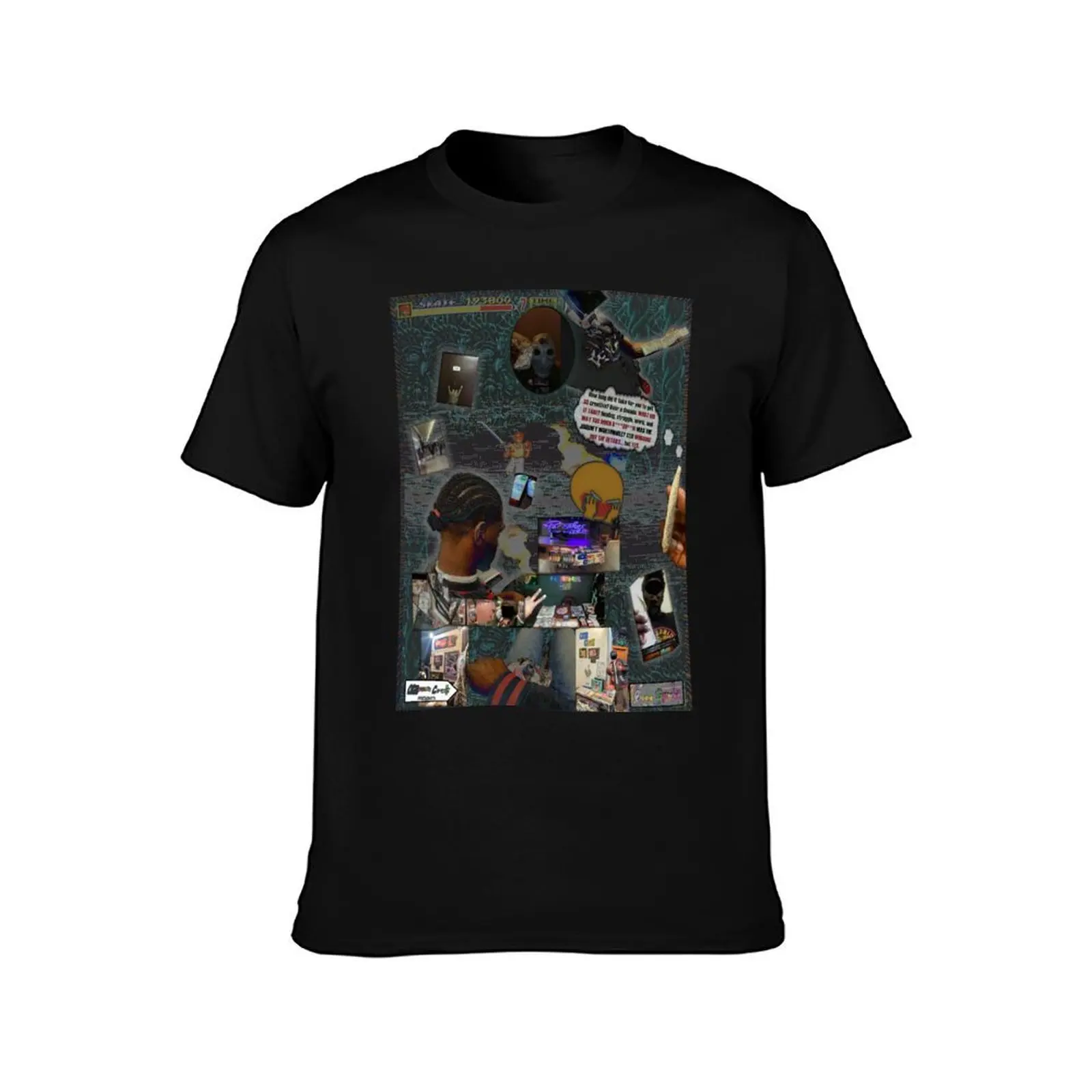 CLRMania COMICS BEAN SPROUTZzz: VOL. 2, ''BURNING UP INSIDE'' T-Shirt, Summer Casual Cotton Tee, Oversized Streetwear Tops