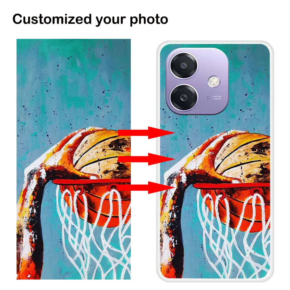 Customized Photos Text Phone Cases for OPPO A3 4G A3X A60 5G A40 A79 A2 A52 Protective Clear TPU Cover DIY Picture Logo Design