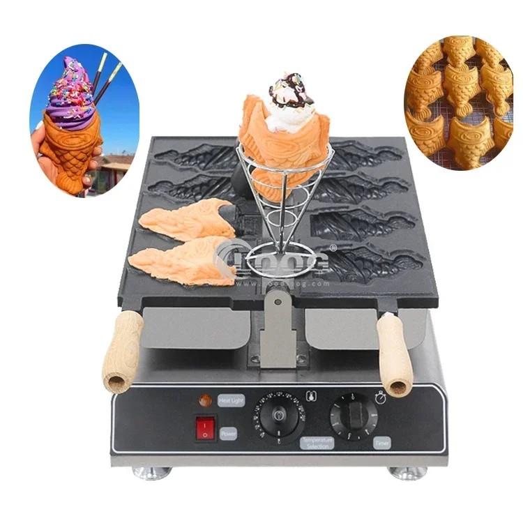 CE Approved Hotel Equipment Electric Fish Shaped Taiyaki Machine Commercial Use Magikarp Taiyaki Maker for Sale