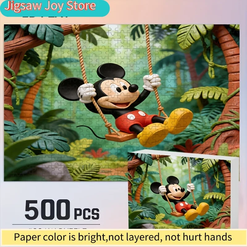 

Disney Stitch and Mickey Home Decor Print | 2D Flat Jigsaw Puzzle, Ideal for Adult Puzzle Challenge, Perfect for Christmas, L